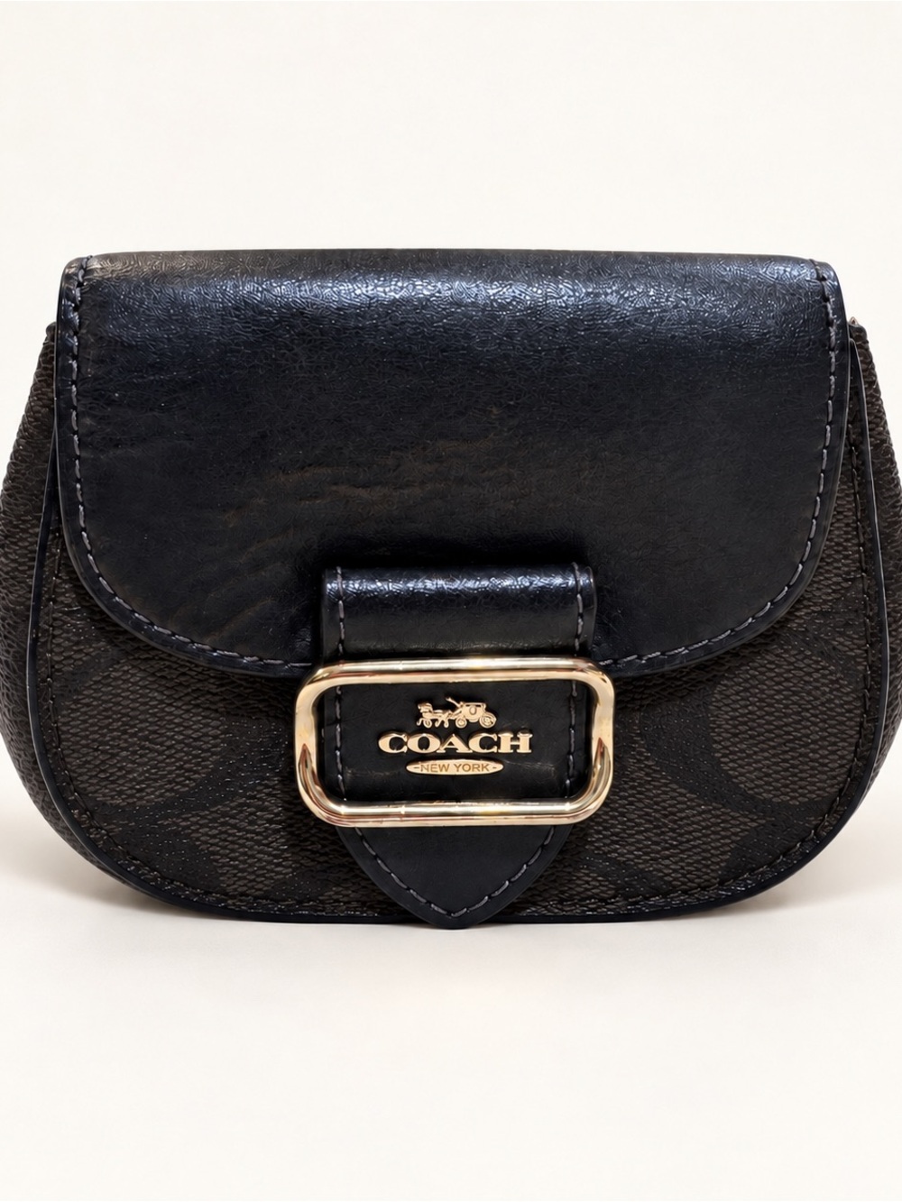 Coach Morgan Saddle Card Case / Compact Wallet